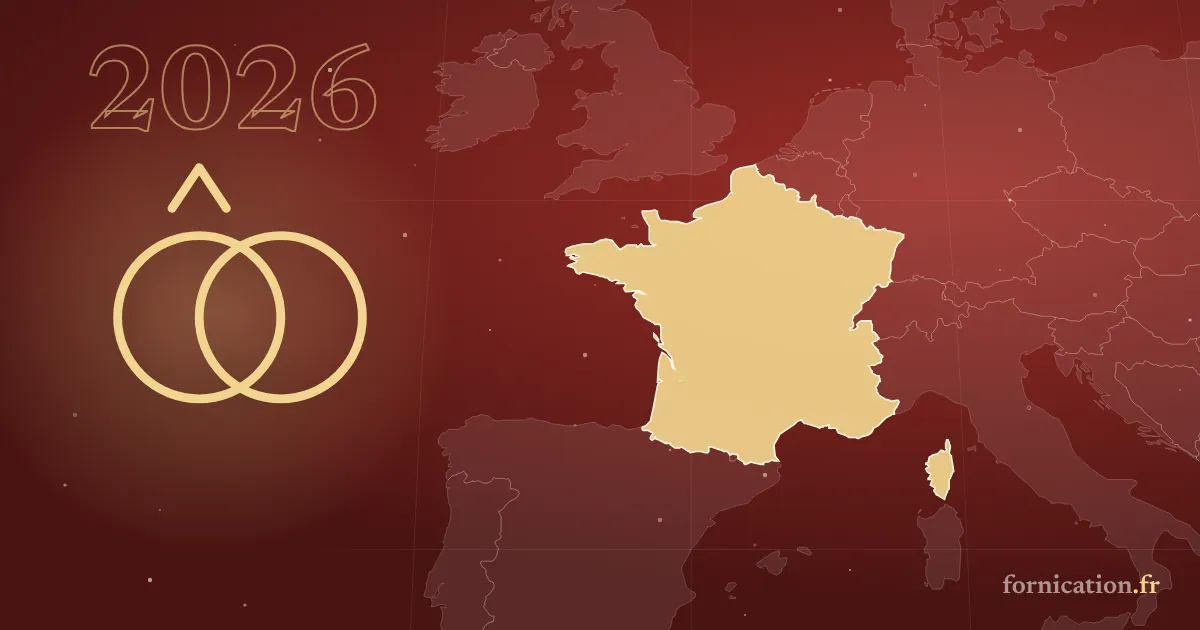 Couverture illustrée : deux alliances sur une carte (France), 2026